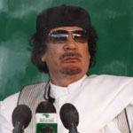Khaddaffi sloot zijn publiek voor 2 uur op, om een speech te houden